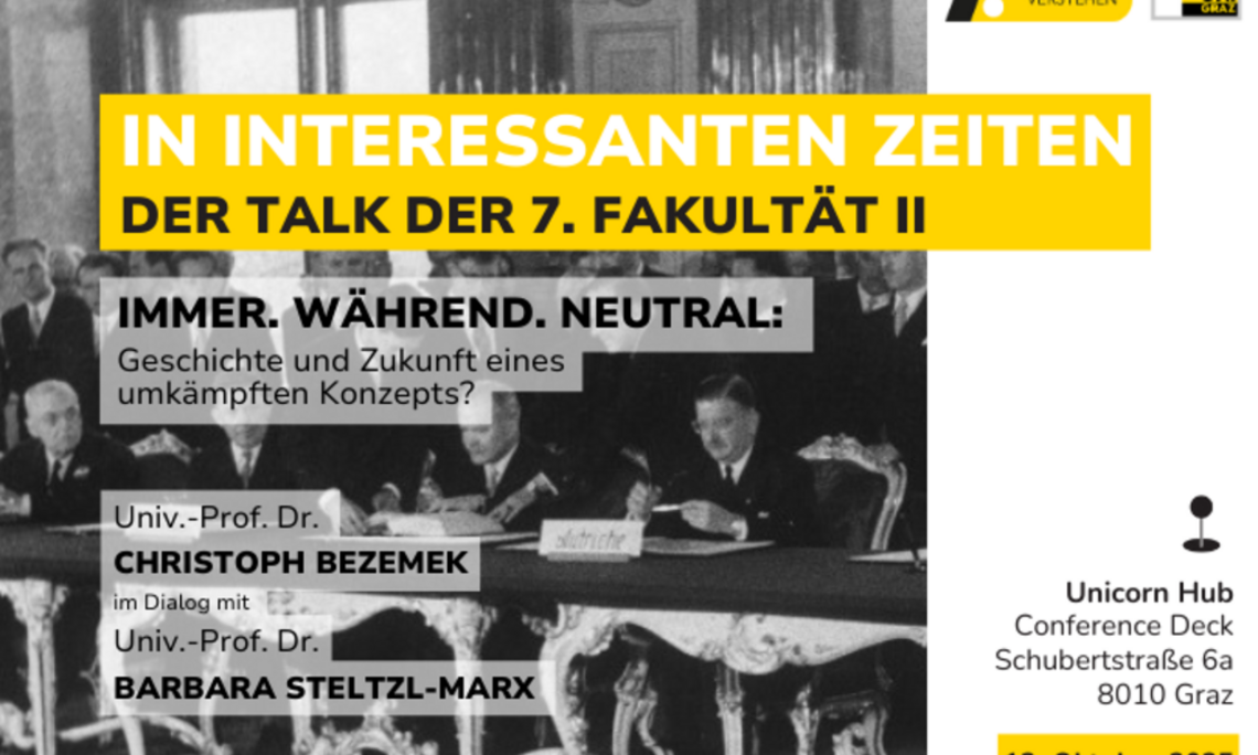 Neutralitätspakt wird unterschrieben