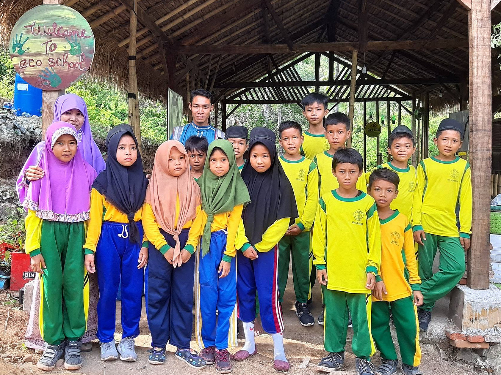 Durch die Spendenaktion der Universität Graz konnten der Bau der "Eco School" auf der Insel Lombok finanziert werden. Foto: Uni Graz/Ermann 