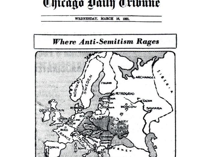 Landkarte von Europa ©Chicago Daily Tribune vom 16. März 192