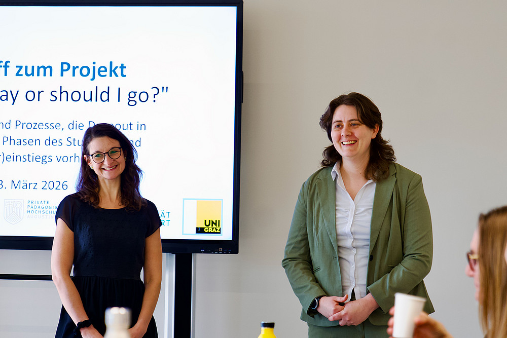 Projektleitung: Barbara Weißenbacher (Universität Graz) und Corinna Koschmieder (PH Steiermark)und ©Uni Graz/Marcel Jud