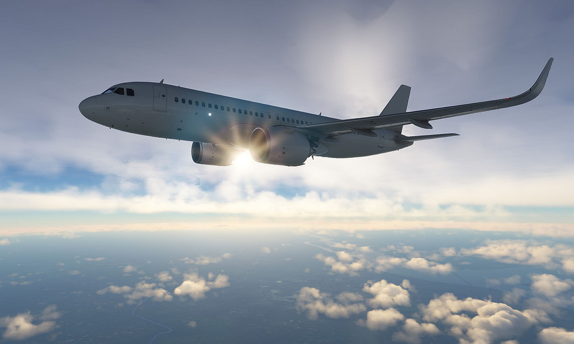 Flugzeug in der Luft