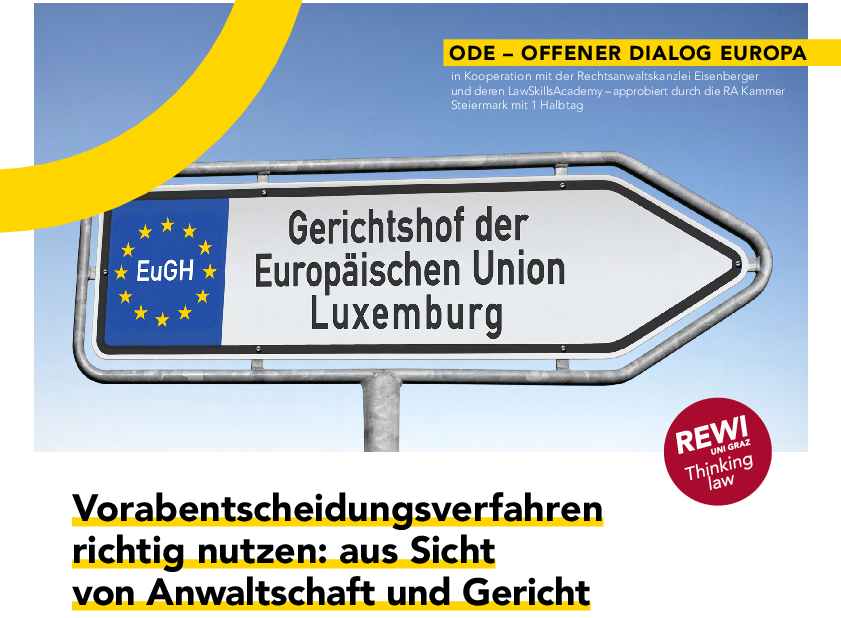 Plakat - Wegweiser zum EuGH 