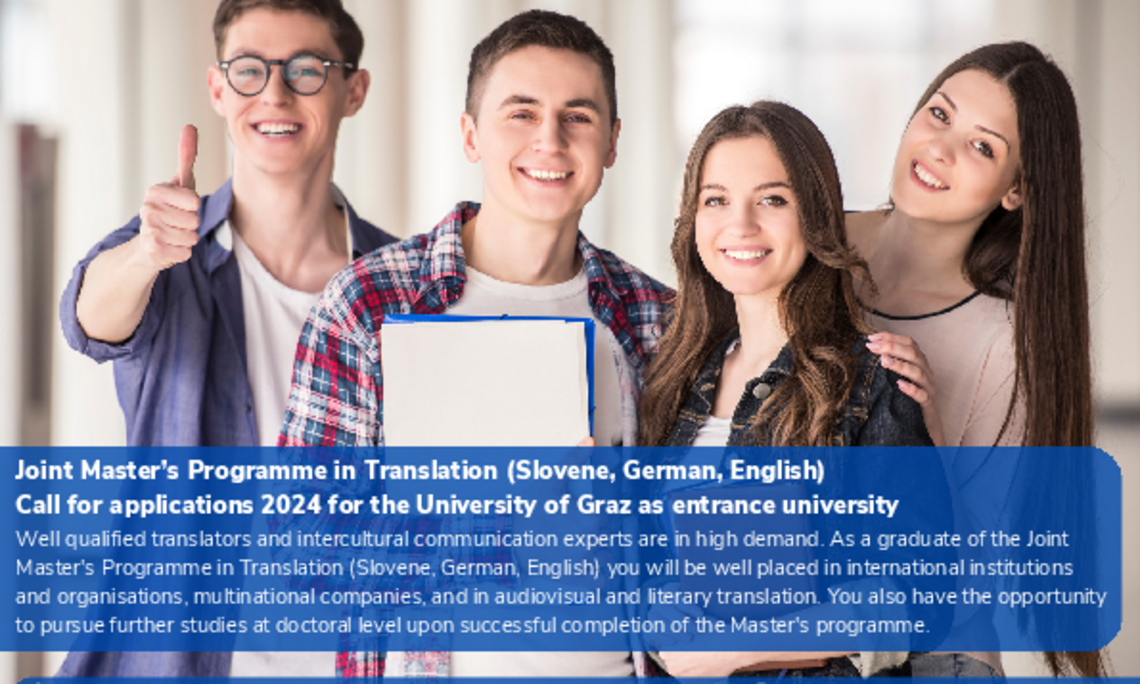 Call for applications for the Joint Master in Translation