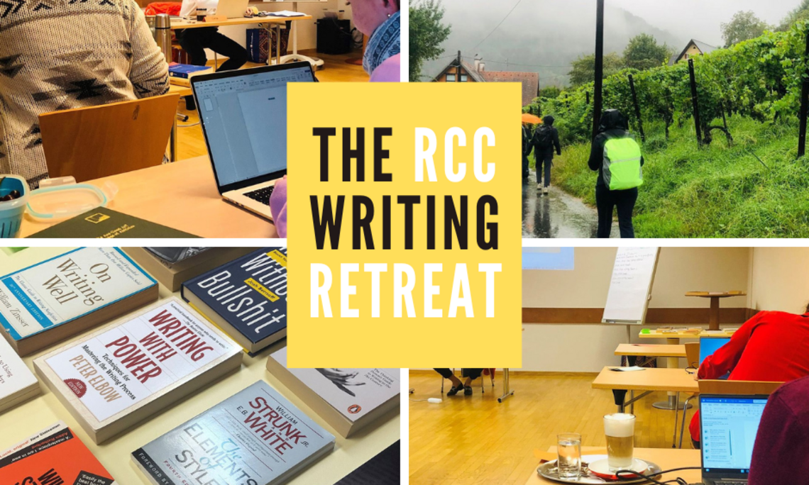Collage von Fotos des Retreats 