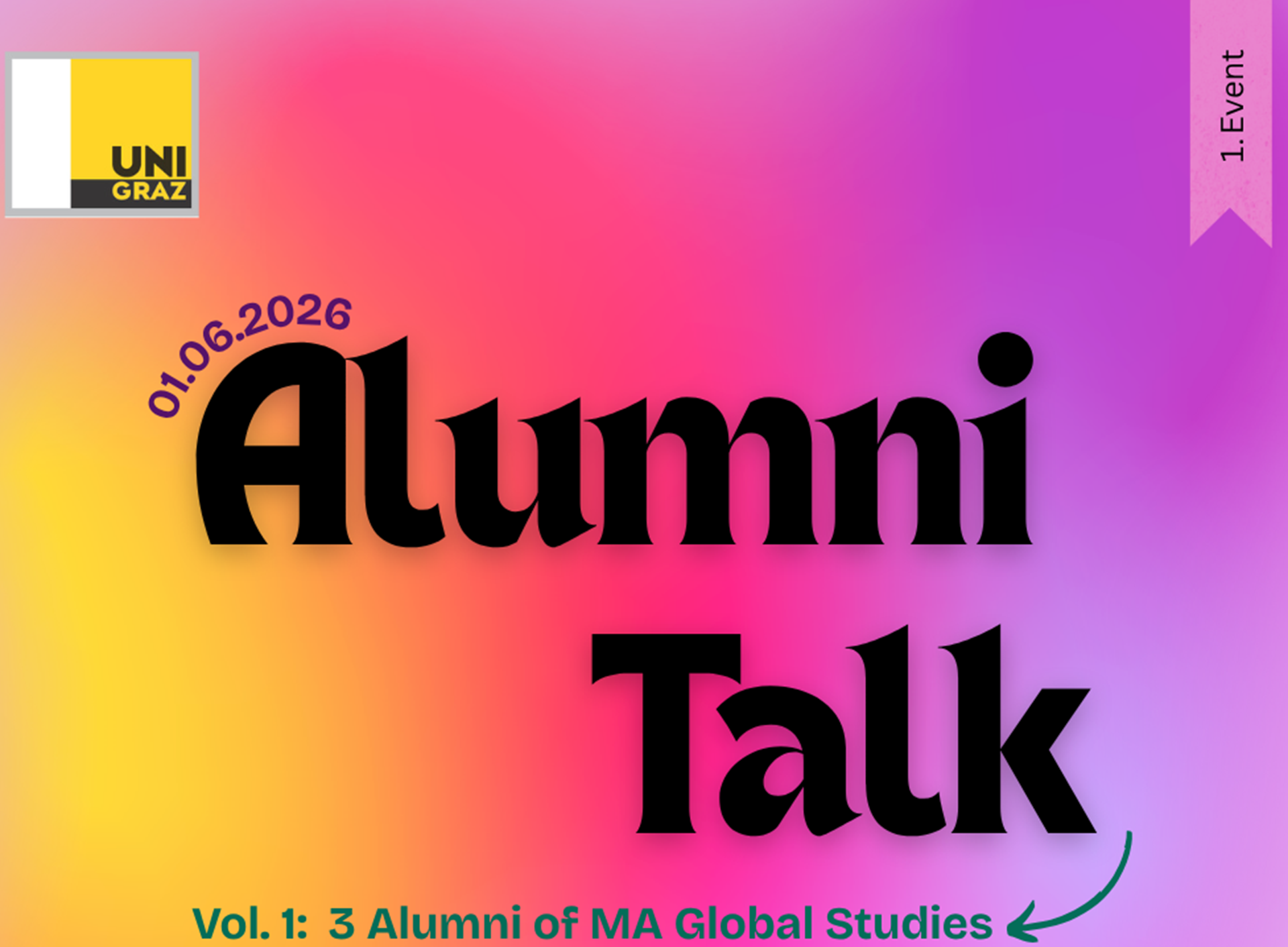 Schriftzug Alumni Talk 