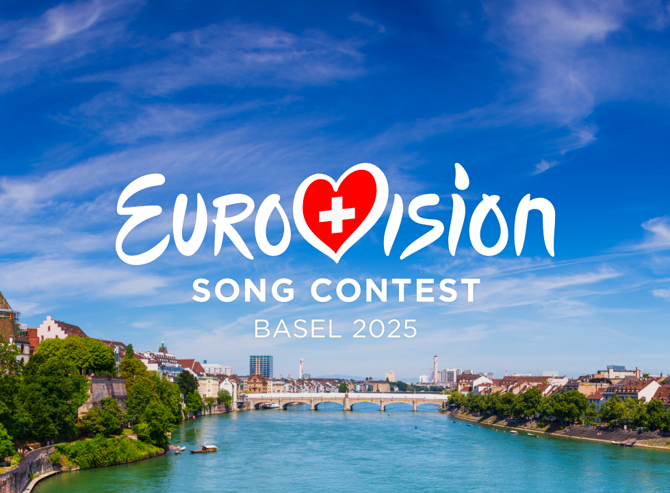 ESC 2025 Basel Logo und Stadtansicht ©© SRG SSR