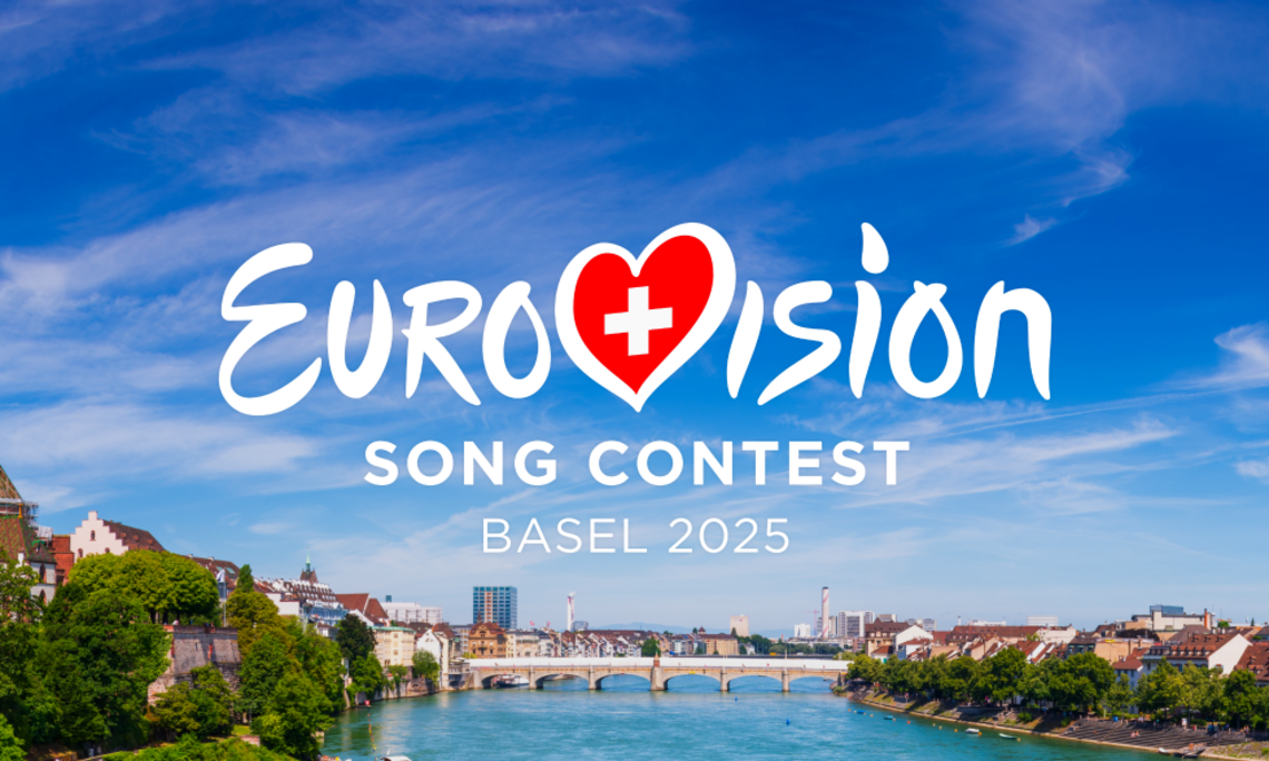 ESC 2025 Basel Logo und Stadtansicht