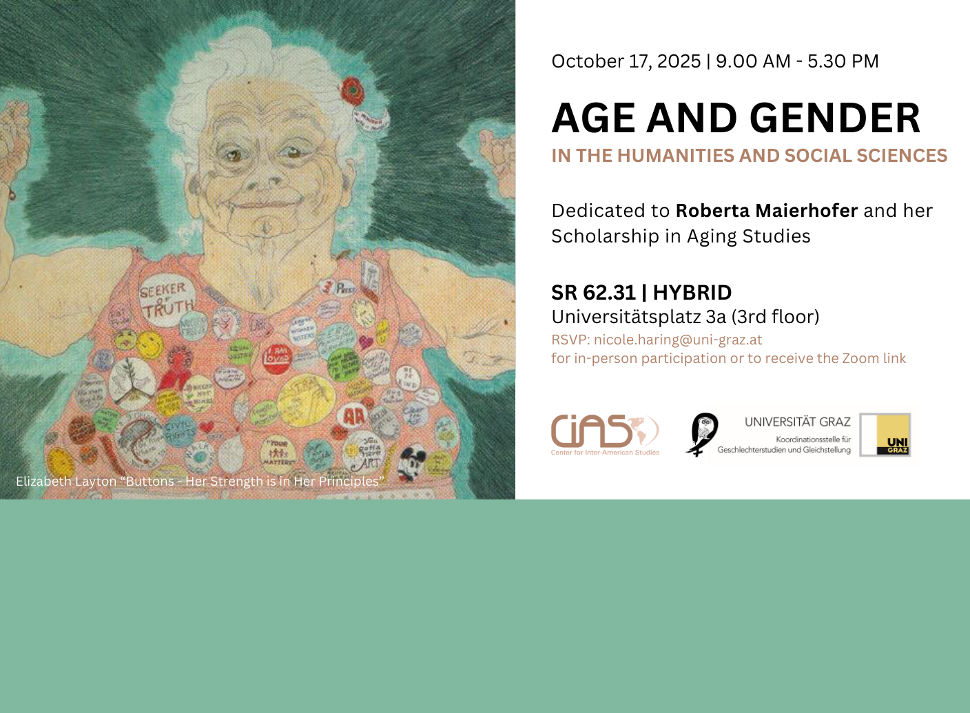 info graphic ©Elizabeth Layton "Buttons - Her Strength is in Her Principles"