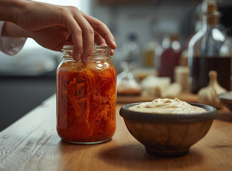 Miso und Kimchi