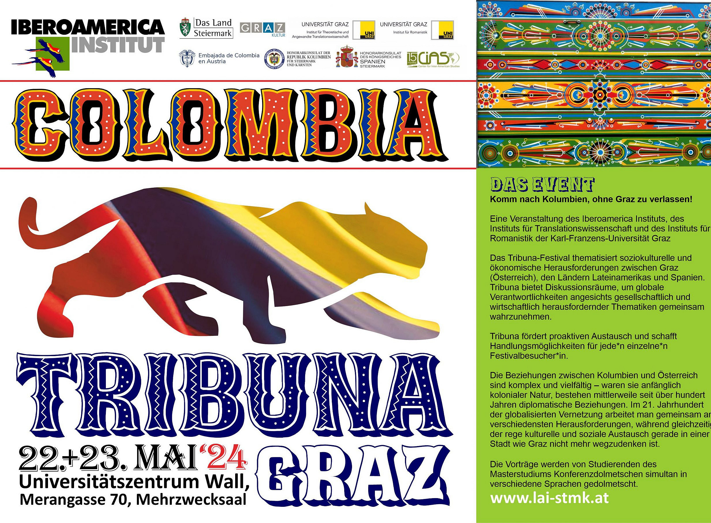 Tribuna Colombia ©https://www.lai-stmk.at/tribuna-2024-colombia-programa/