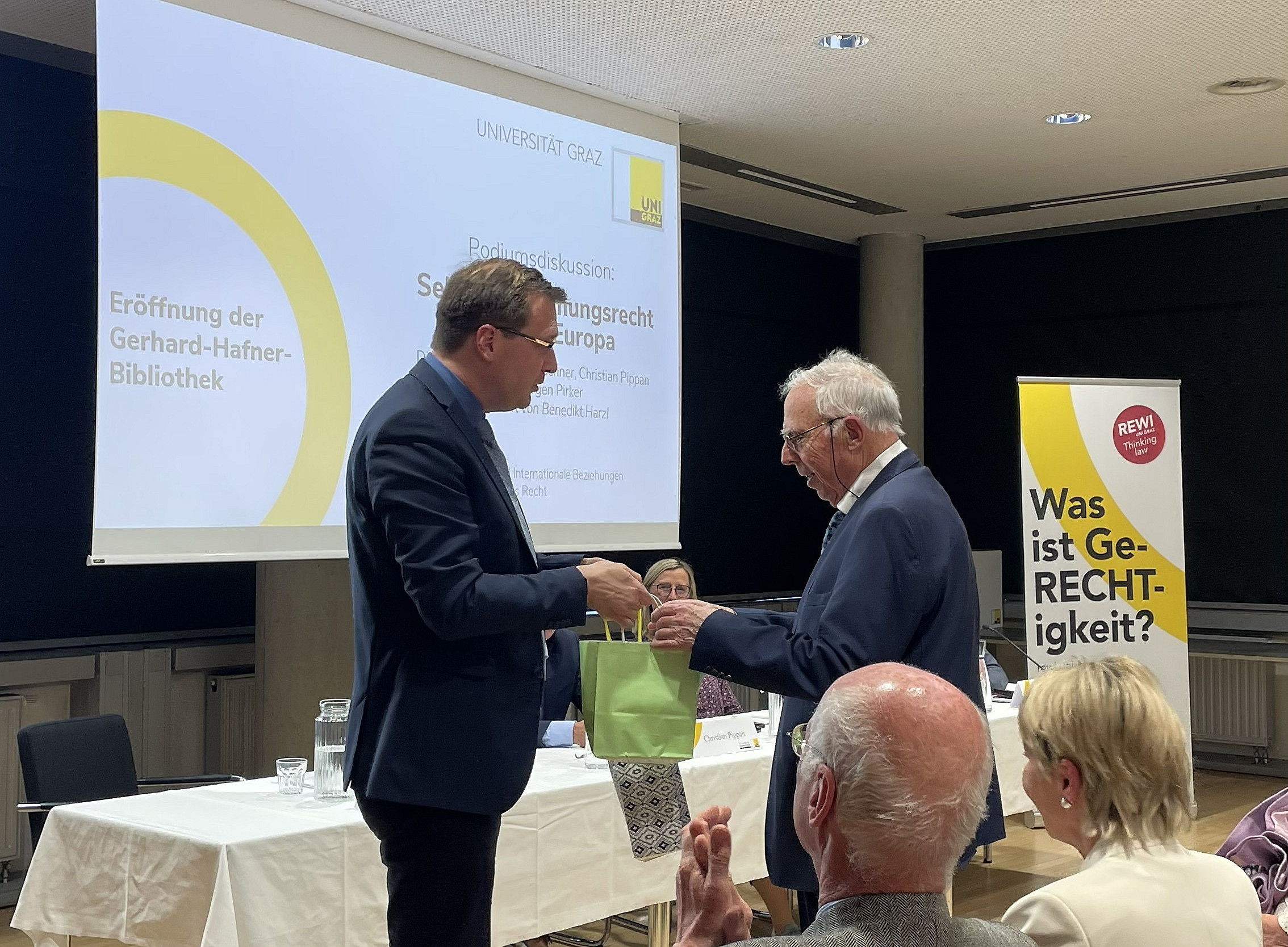 Prof. Hazl und Dr. Hafner 