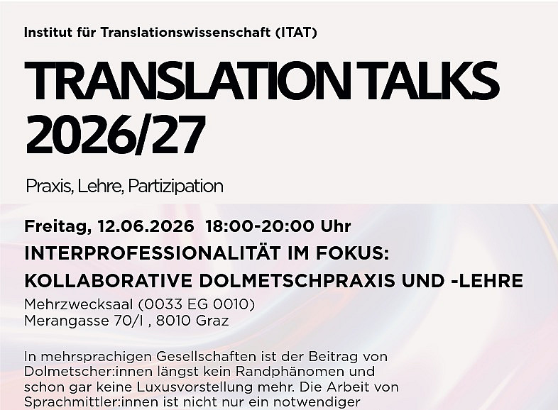 Flyer Translation Talks 