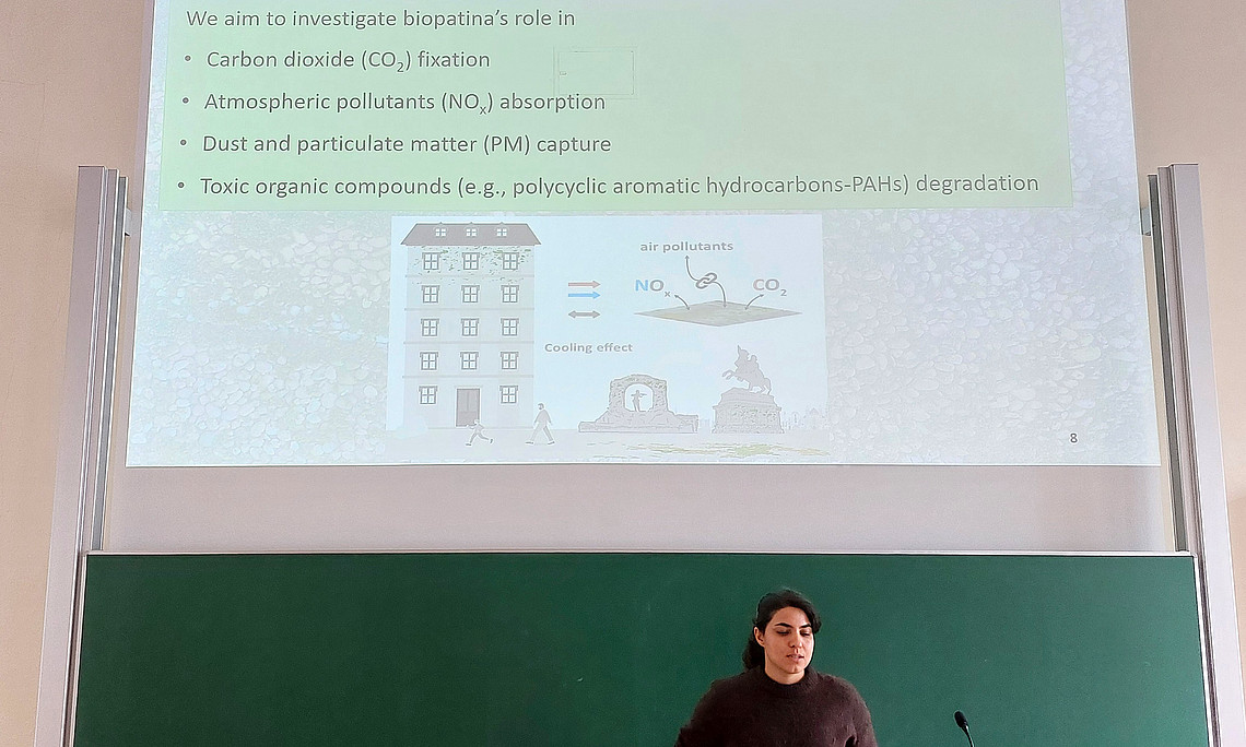 Asmas Talk on Biopatinas on buildings in urban environments: biofilters, CO2 sinks and cooling systems with an aesthetic-architectural effect
