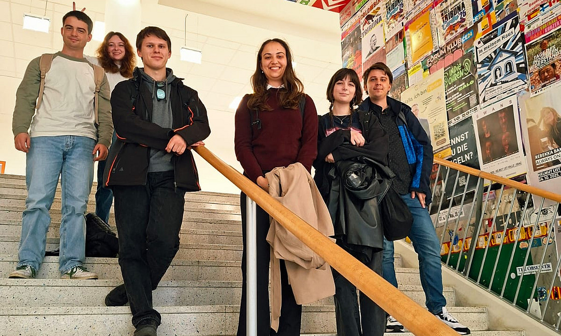 Studierende aus Nitra im Wall