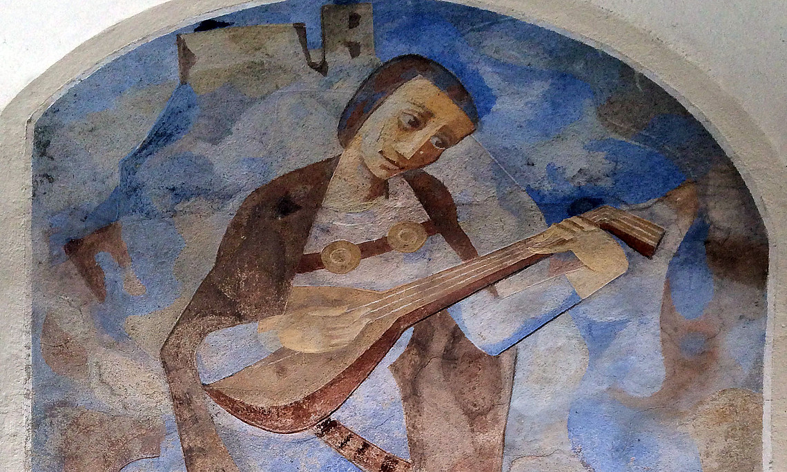 Fresco von Hugo von Montfort, Quelle: Wikimedia Commons