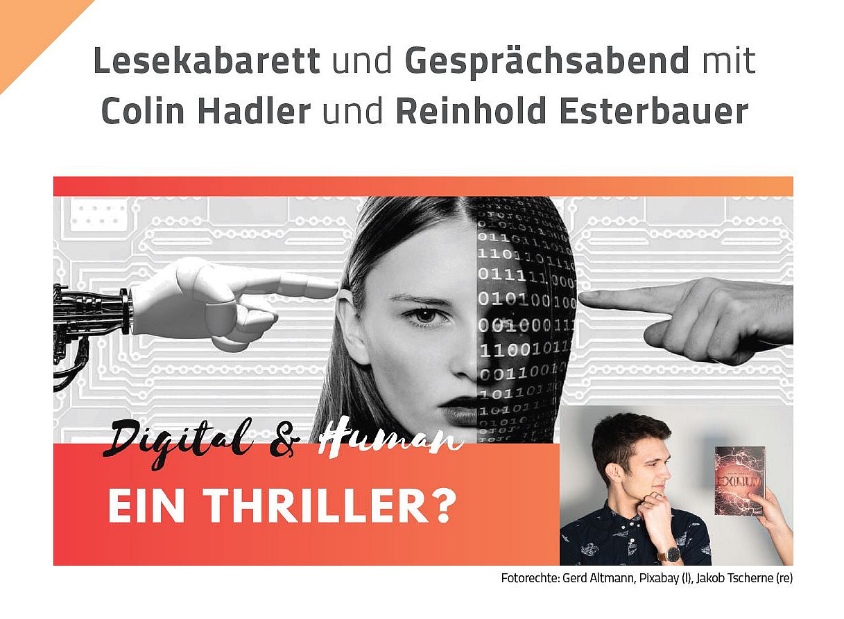 Lesekabarett, Gesicht einer Frau, Mensch Maschine 