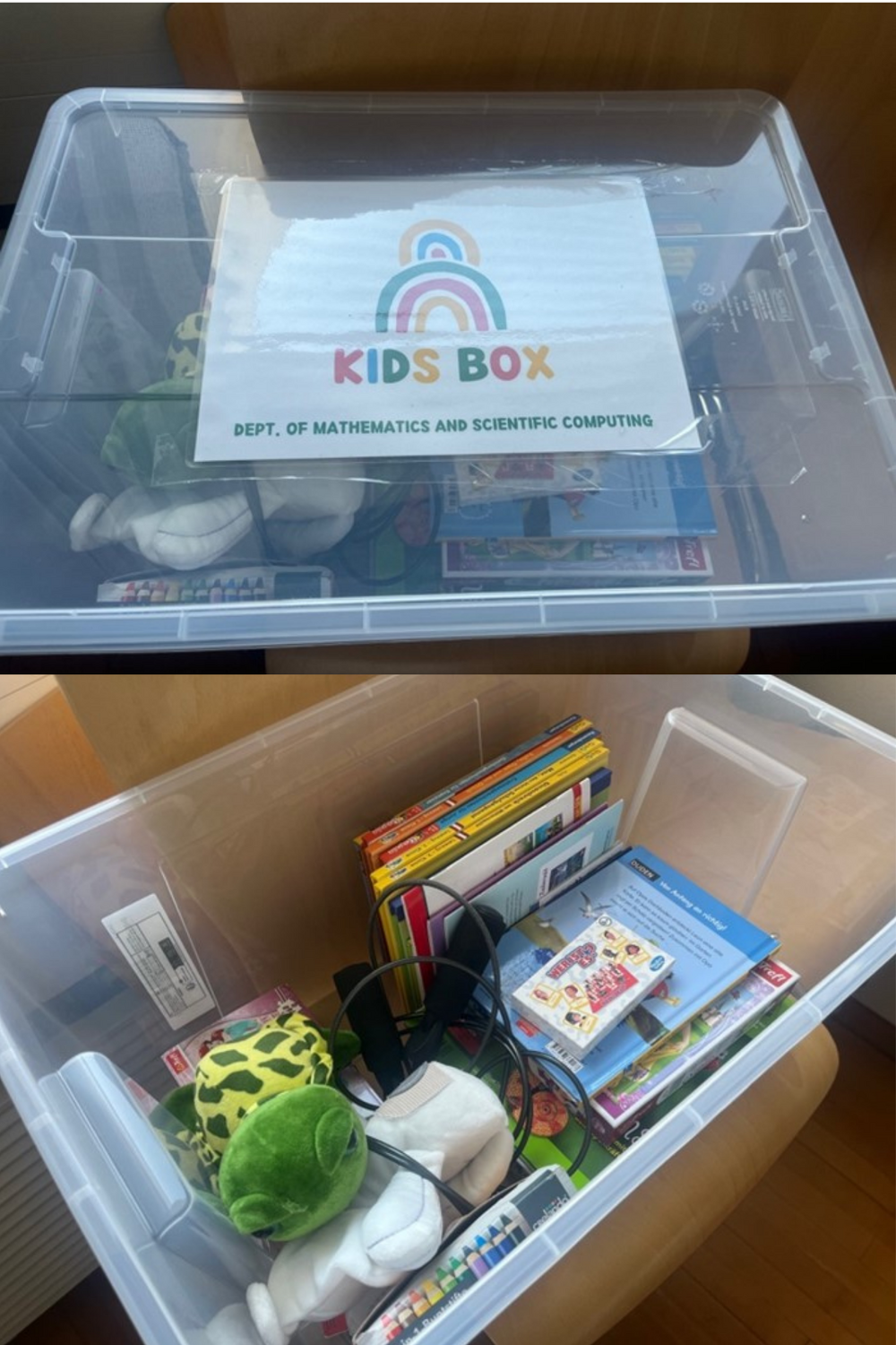 Box mit Spielzeug