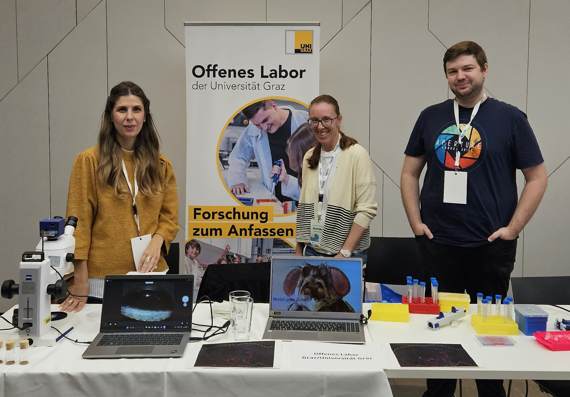 Unser Stand beim event Faszination technik ©Offenes Labor Graz