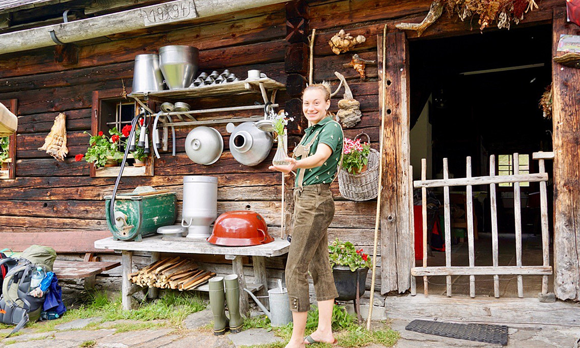 Valerie Taus hat für ihre Dissertation selbst drei Monate lang auf einer obersteirischen Alm verbracht. Foto: Markus Brunner 