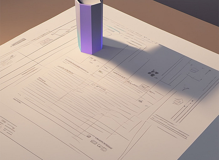 Ein Blatt Papier mit Aufzeichnungen (ki-generiert) ©KI-generiert