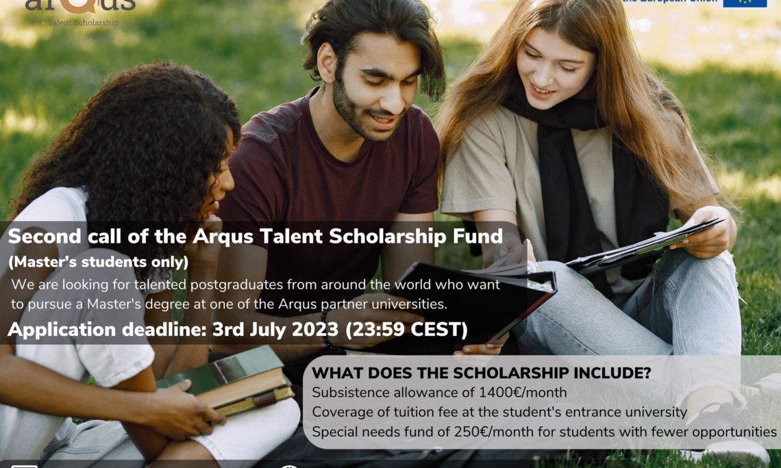 Arqus Talent Scholarship Fund second call