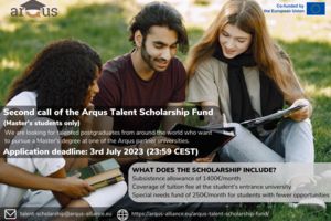 Arqus Talent Scholarship Fund second call