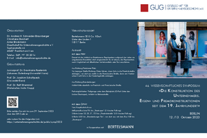 46. Wissenschaftliches Symposium der GUG am 12./13. Oktober in Berlin