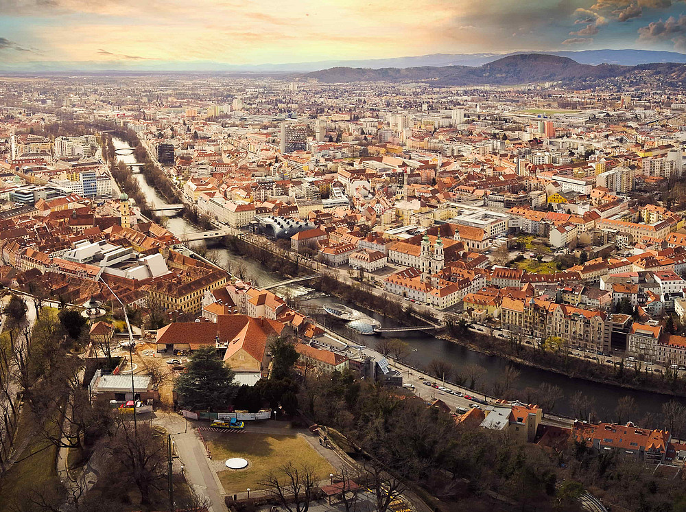 Blick über Graz, urban HEAP ©Przemyslaw Iciak - stock.adobe.com
