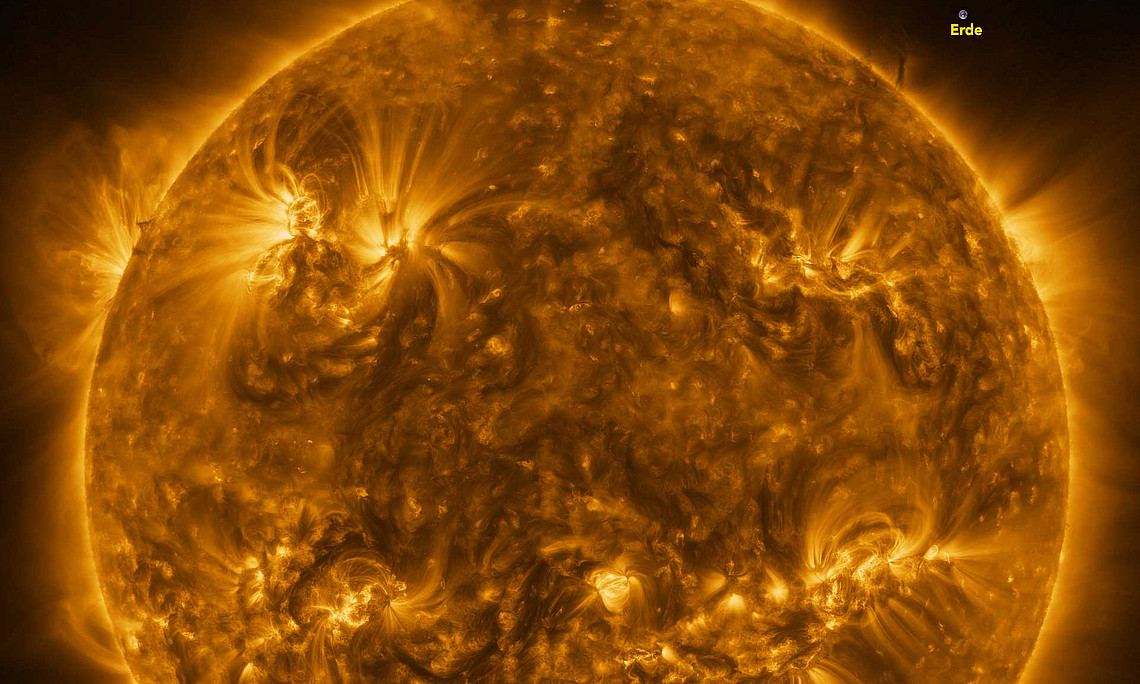 Image of the sun from the ESA/NASA Solar Orbiter mission