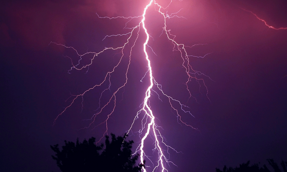 Blitz am Himmel. Foto: pixabay
