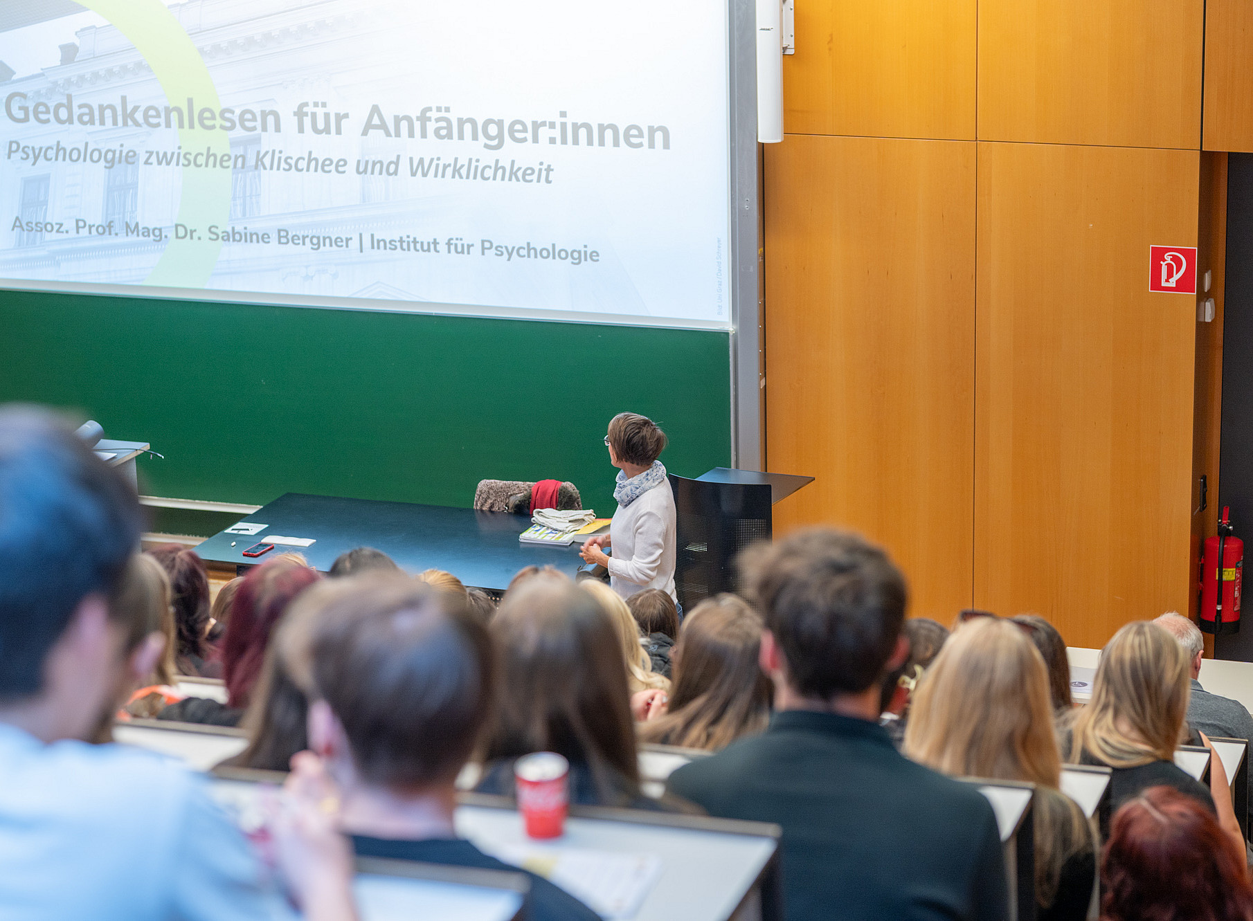 Vortrag von Prof. Bergner am Tag der offenen Tür ©Uni Graz/Angele