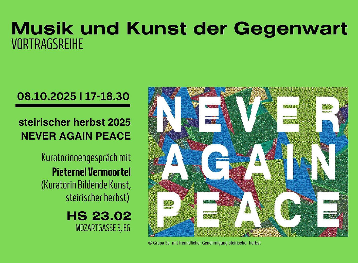 Flyer der Vortragsreihe 