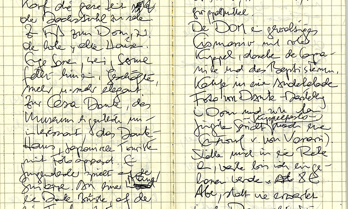 Manuskript von Gerhard Roth