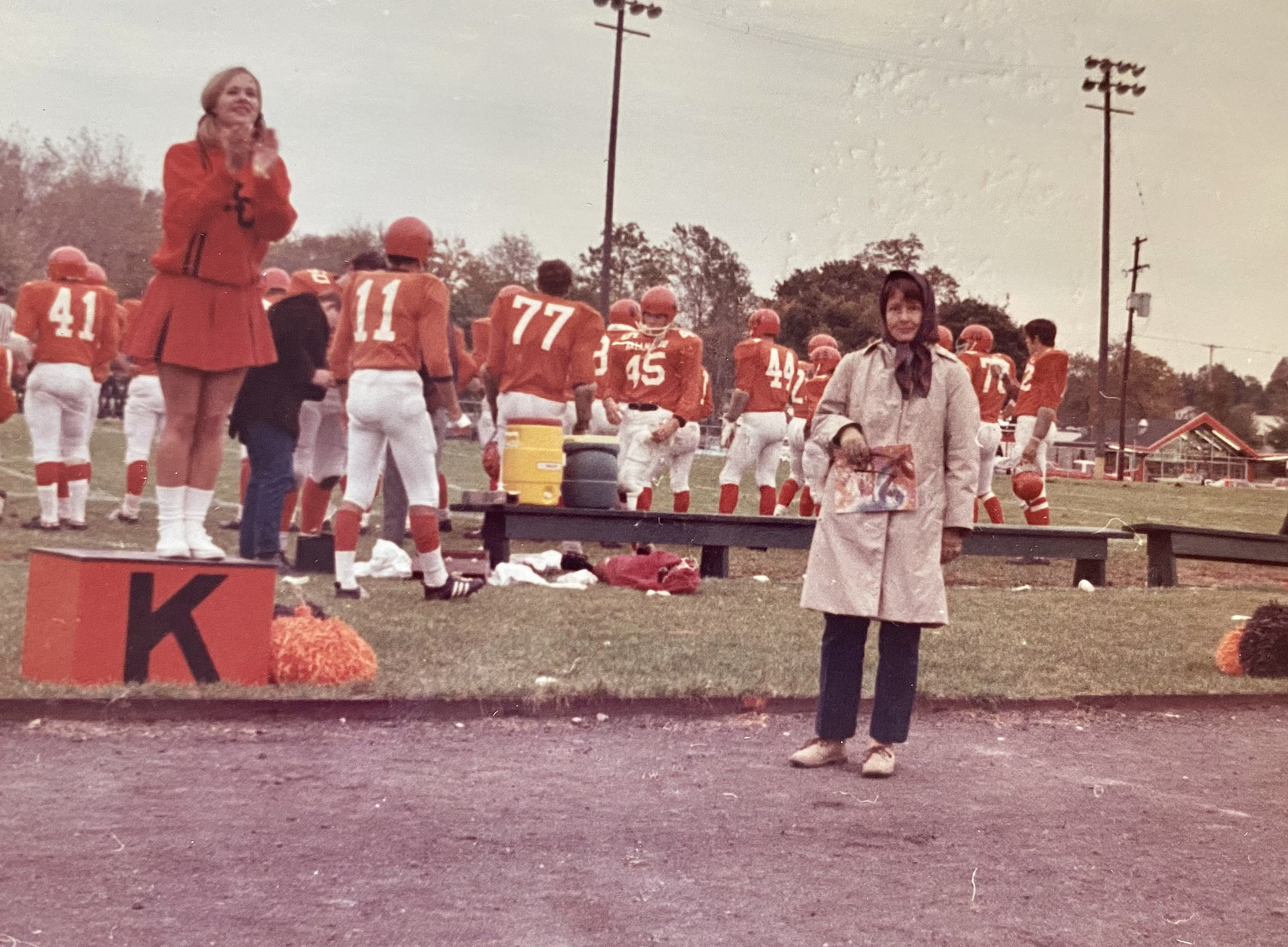 Doris Mühringer bei einem American Football Spiel 