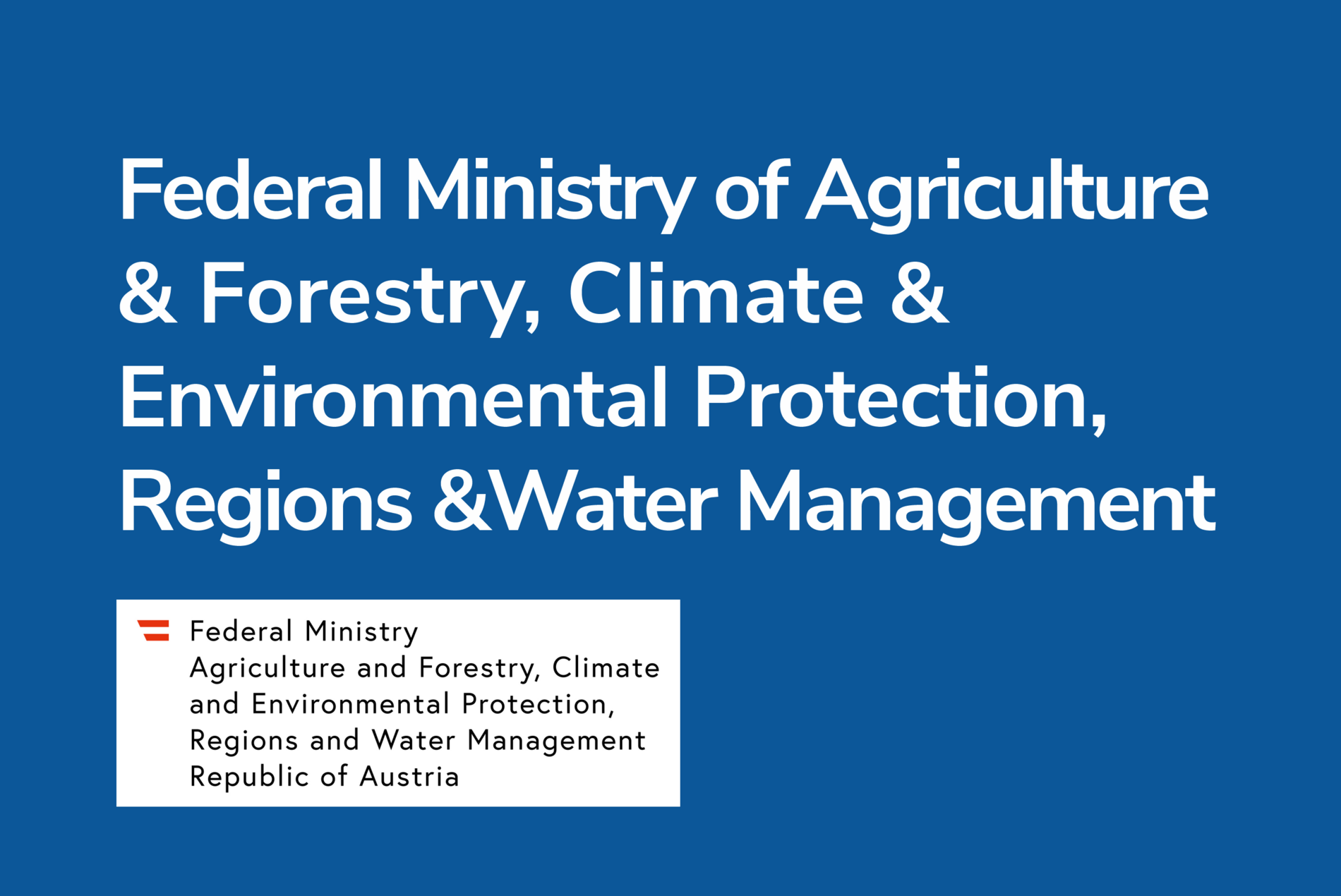 Link to the Federal Ministry of Agriculture, Forestry, Climate Action, Environmental Protection, Regions and Water Management 