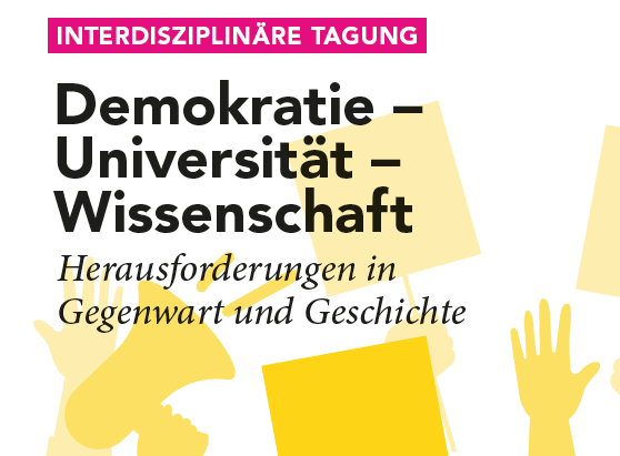 Postersujet_Tagung Demokratie - Universität - Wissenschaft ©Uni Graz/Graphik