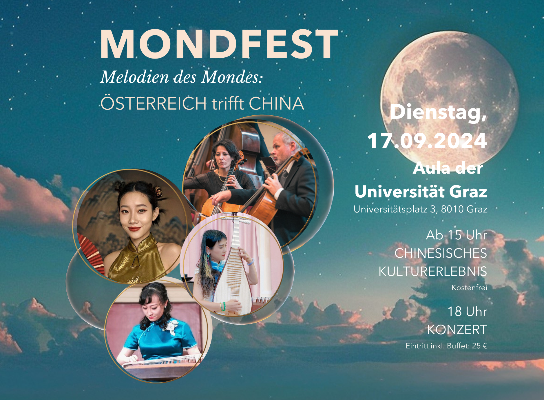 Plakat für das Mondfest 2024 