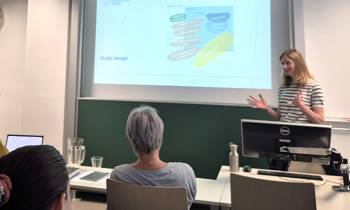 Sandra Radinger bei der Defensio