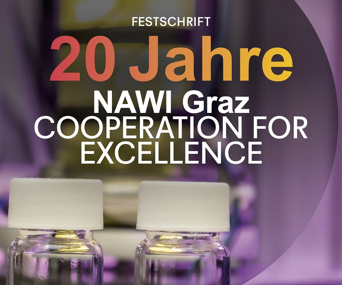 Titelseite der Festschrift 20 Jahre NAWI Graz