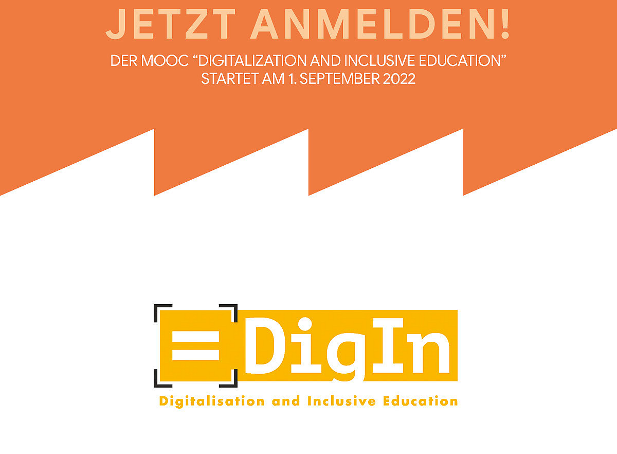 Foto mit Text Jetzt Anmelden - Start MOOC DigIn 9-22 Copyright iMoox 