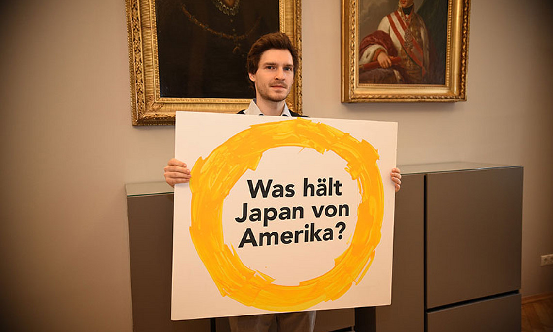 Was hält Japan von Amerika? Dieser Frage ging der Amerikanist Christian Perwein in seiner Masterarbeit nach. Alle Fotos: Uni Graz/Leljak.