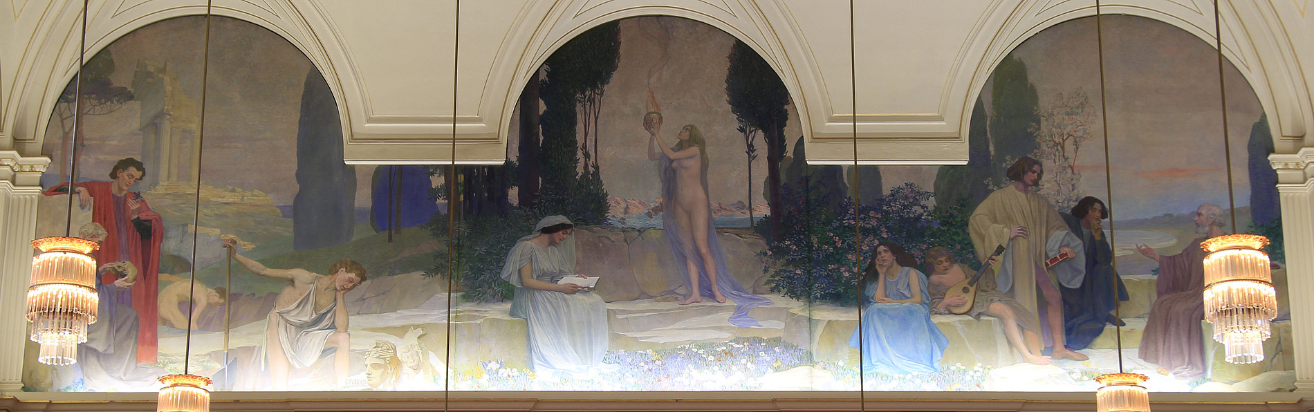 Tafelgemälde auf der anderen Seite 