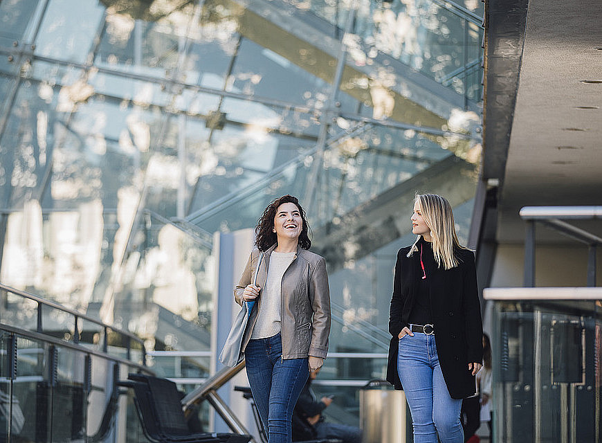 Studierende am Campus 