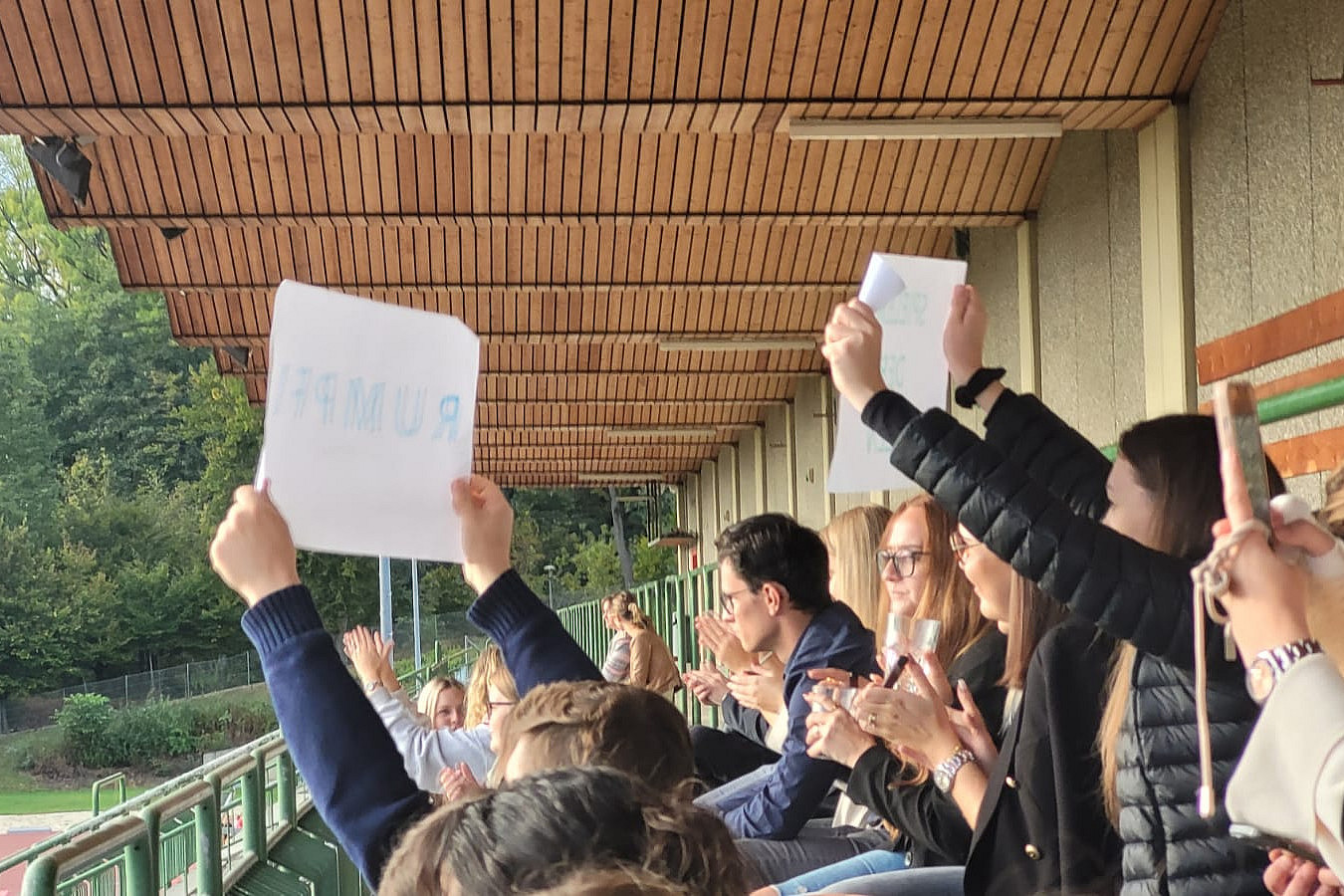 Begeisterung auf den Rängen, (c) Binder, Fischer-Lessiak, Kalivoda/Uni Graz. 