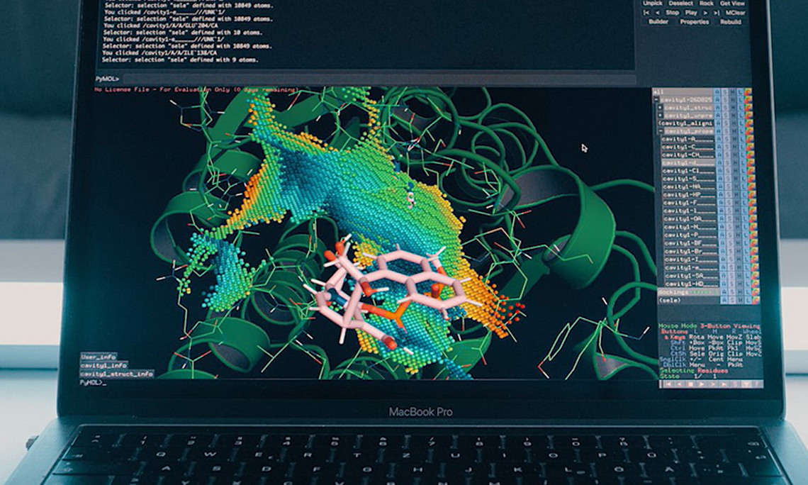 Mittels bioinformatischer Prozesse sucht das österreichische Start-up Innophore Wege, um das Coronavirus zu bekämpfen. Foto: Andreas Schlesinger.