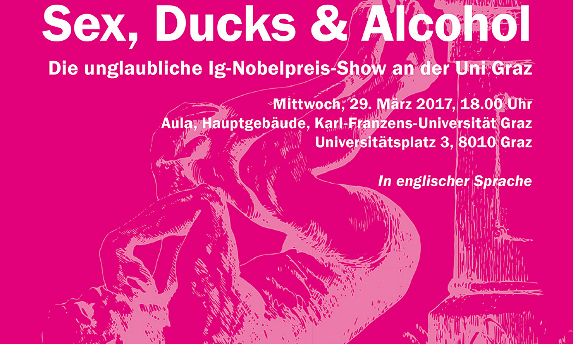 Wissenschaftlich fundiert und humorvoll – drei Ig-NobelpreisträgerInnen werden die Aula „rocken“. 