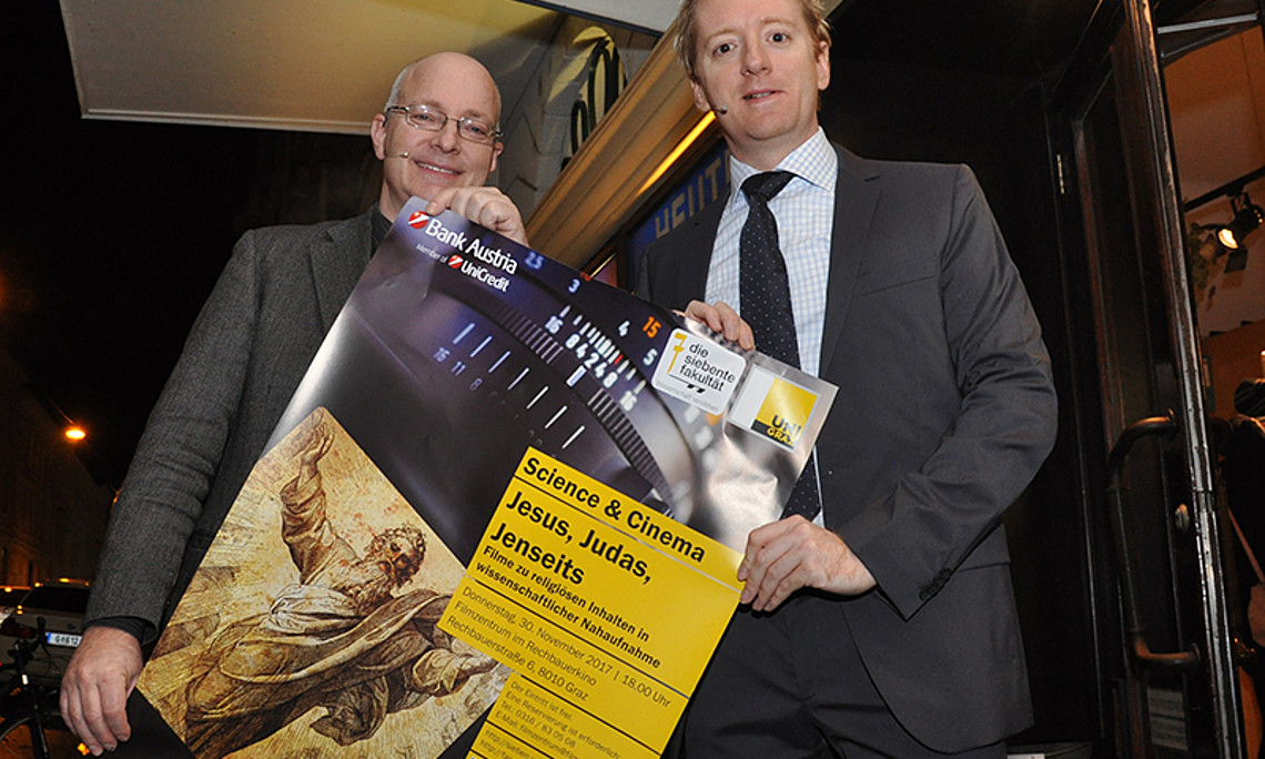 Dacapo für „Science & Cinema“ mit Christian Wessely (links) und Fritz Treiber. 