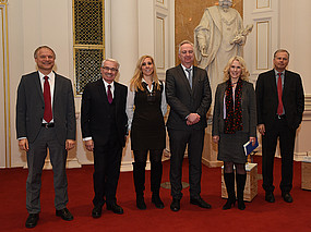 Walter Slupetzky, Georg Pölzl, Patrizia Valentini, Karl Rose, Stefanie Teichmann, Horst Pirker (v. l.) 