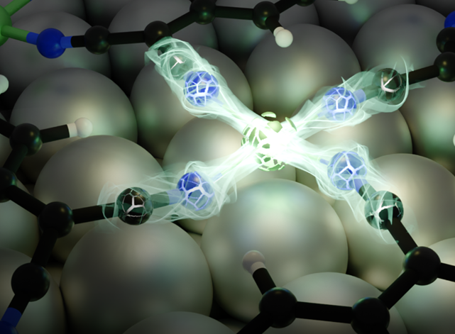 Ein „Quantenblick“ auf die chemischen Bindungen in einem 2D metall-organischen Netzwerk ©Uni Graz / Windischbacher
