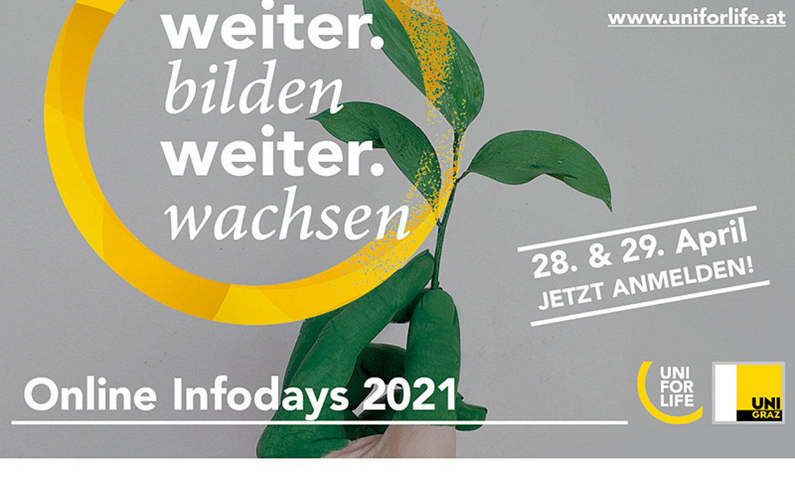 Am 28. und 29. April 2021 können alle Interessierten jeweils von 16 bis 19 Uhr bei den UNI for LIFE Online Infodays ihren Wissensdurst löschen. Foto: Uni for Life. 